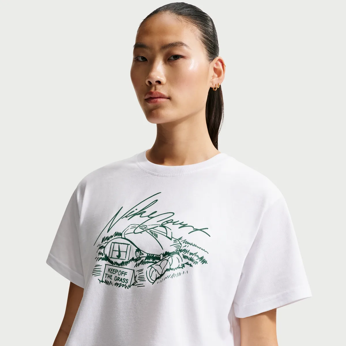 Cropped Tennis T-Shirt by Nike