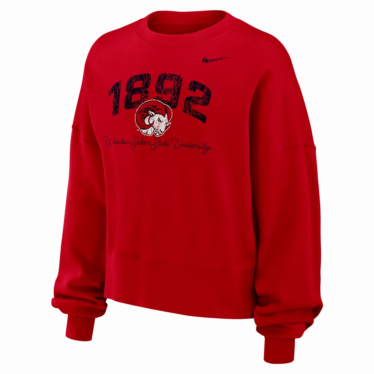 College (Winston-Salem State University) Phoenix Fleece Crew-Neck Sweatshirt by Nike