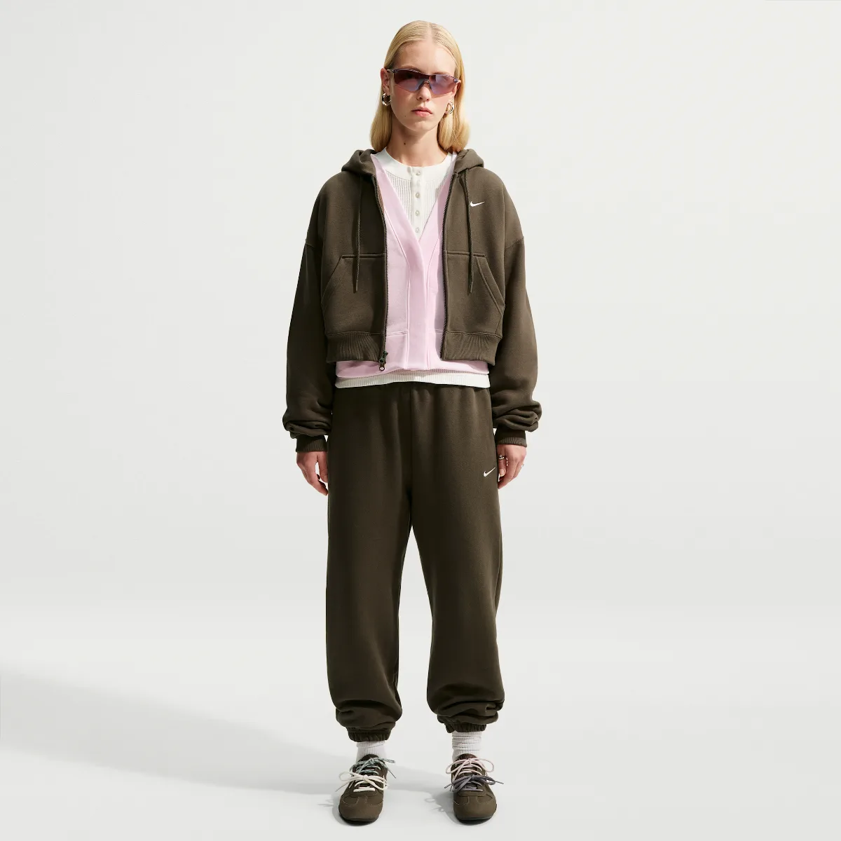 Studio Fleece Medium Weight High-Rise Oversized Cuffed Pants