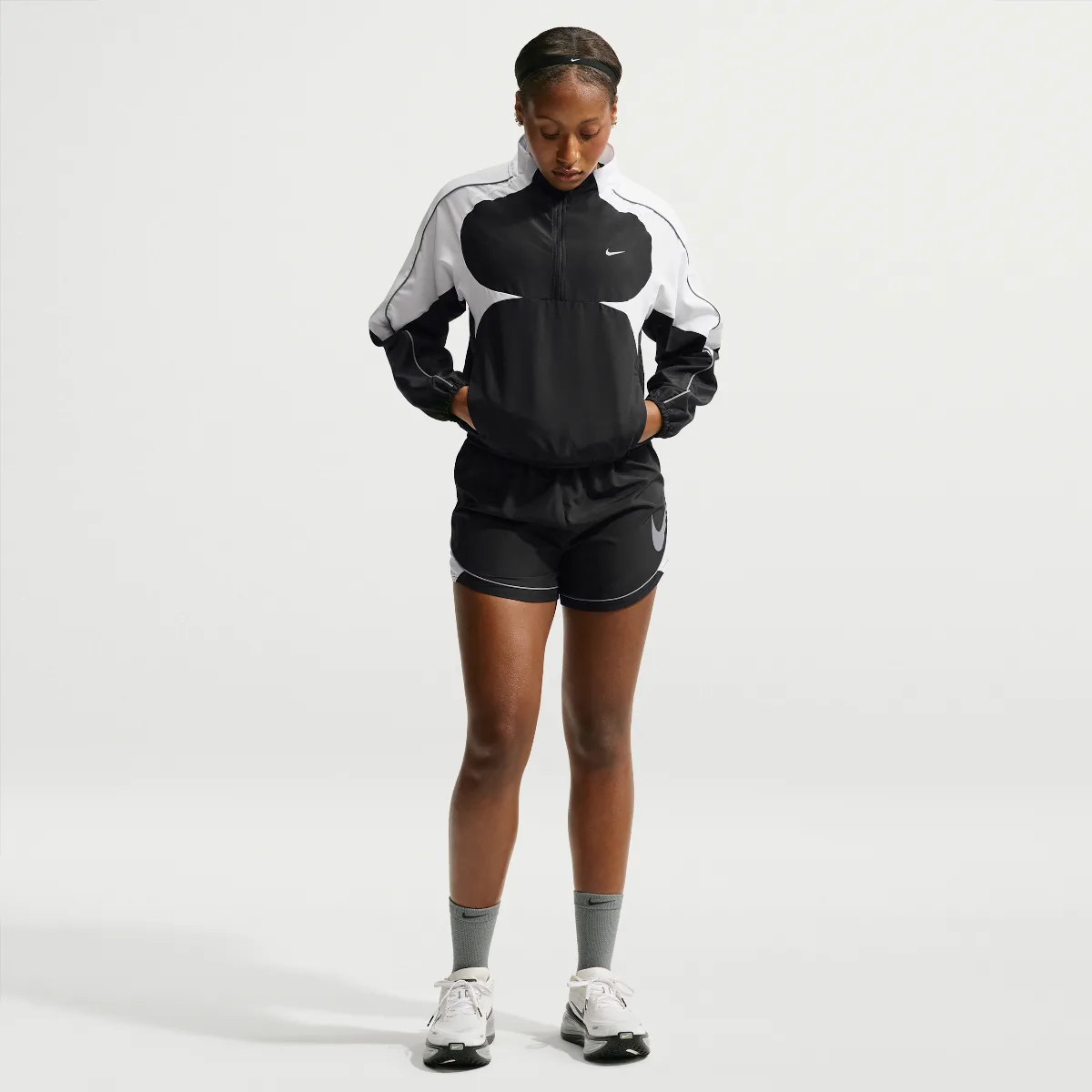 Swoosh Dri-FIT Mid-Rise Unlined Running Shorts by Nike