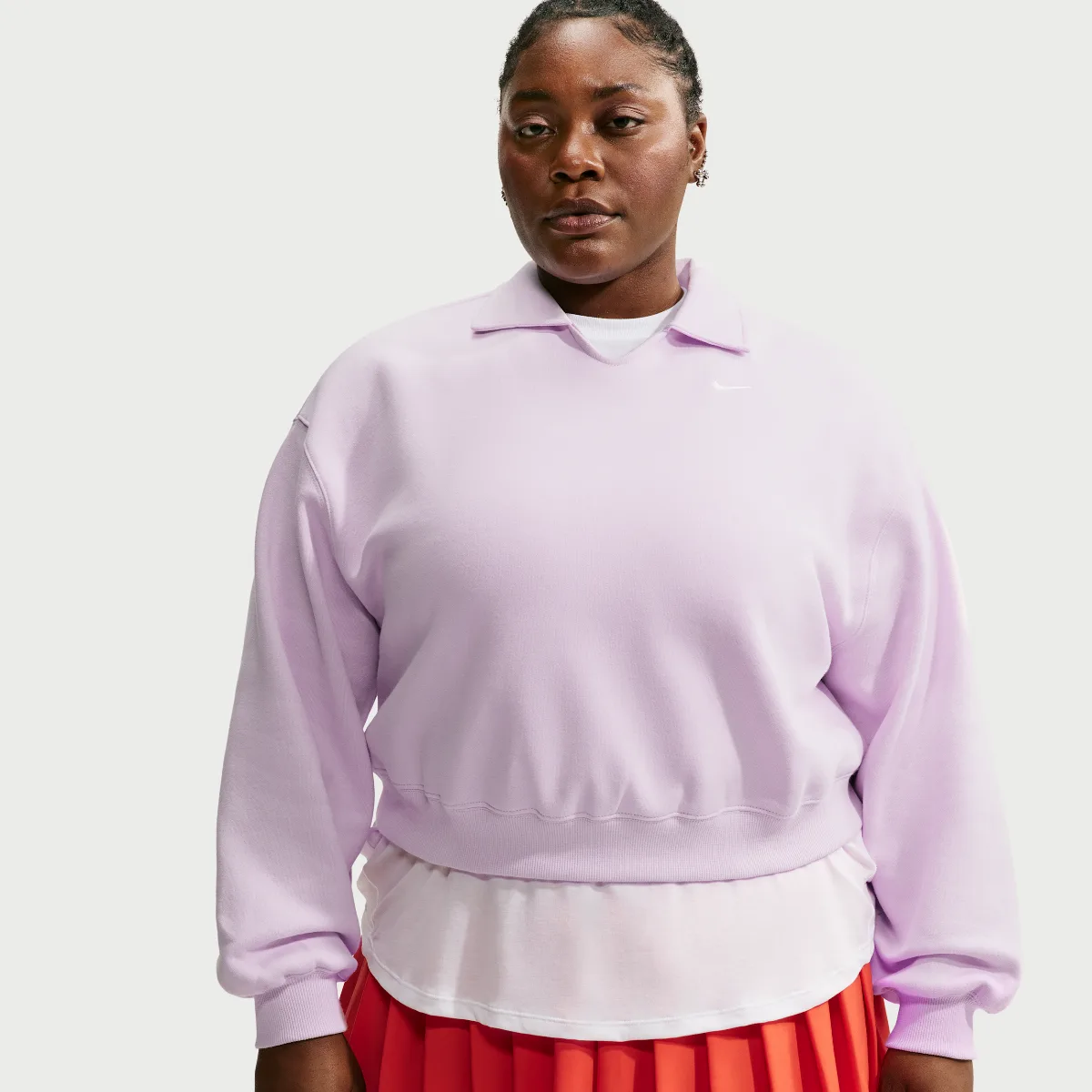 Studio Fleece Medium Weight Oversized Cropped Polo by Nike