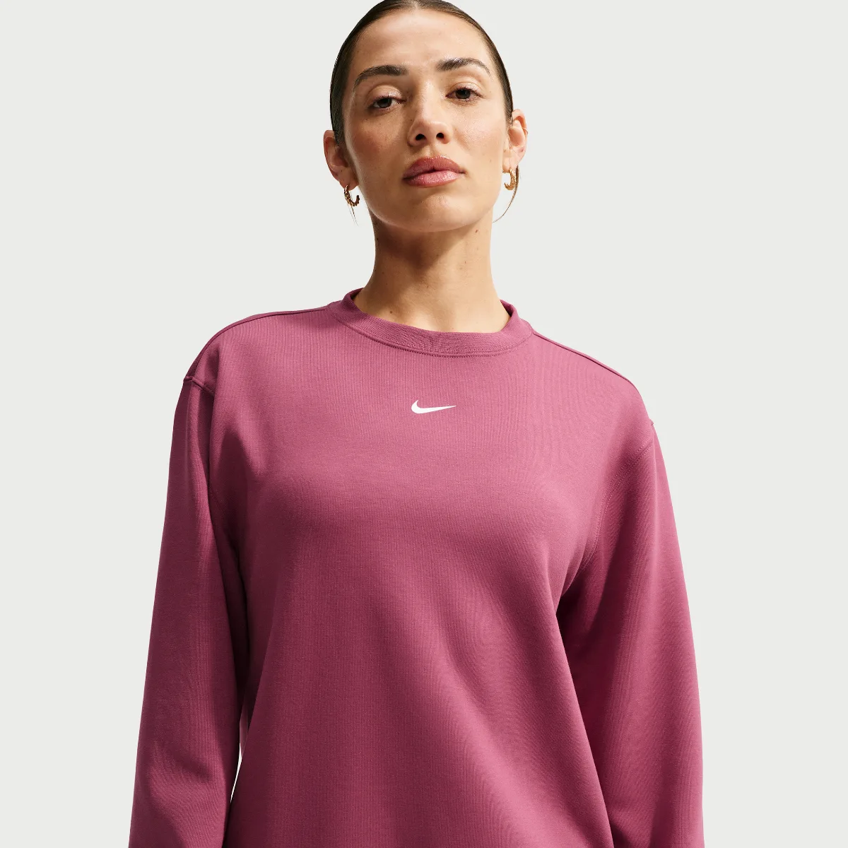 Studio Fleece Sport Dri-FIT Crew-Neck Sweatshirt by Nike
