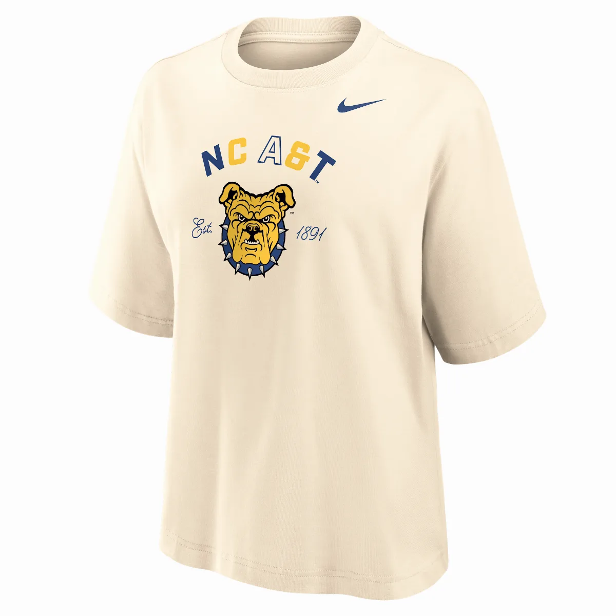 College (north Carolina A&T University) Boxy Cotton T-Shirt by Nike