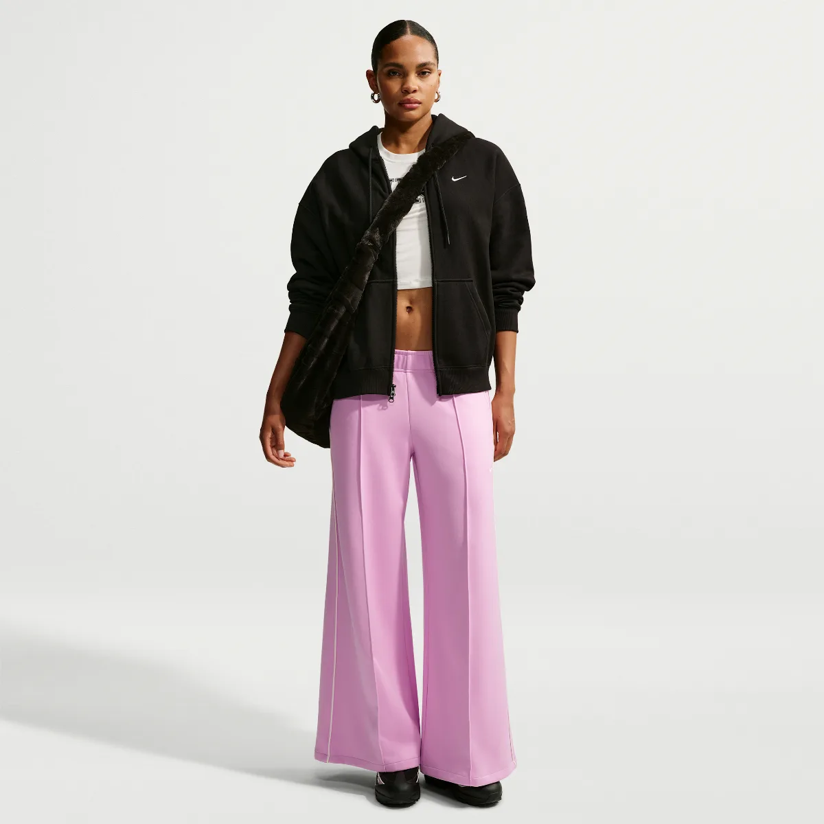 Sportswear Mid-Rise Wide-Leg Track Pants