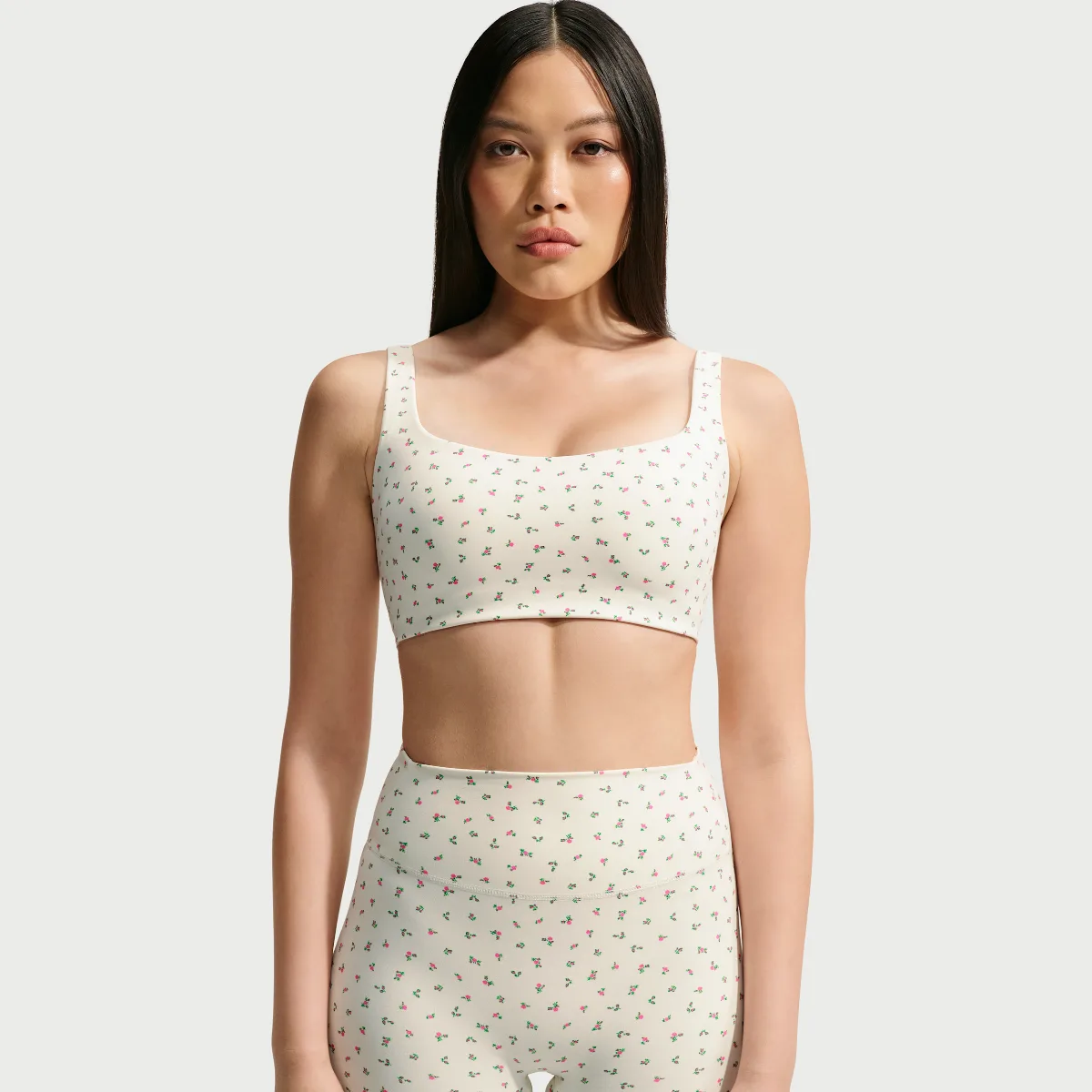 SKIMS Matte Printed Scoop Neck Bra by Nike