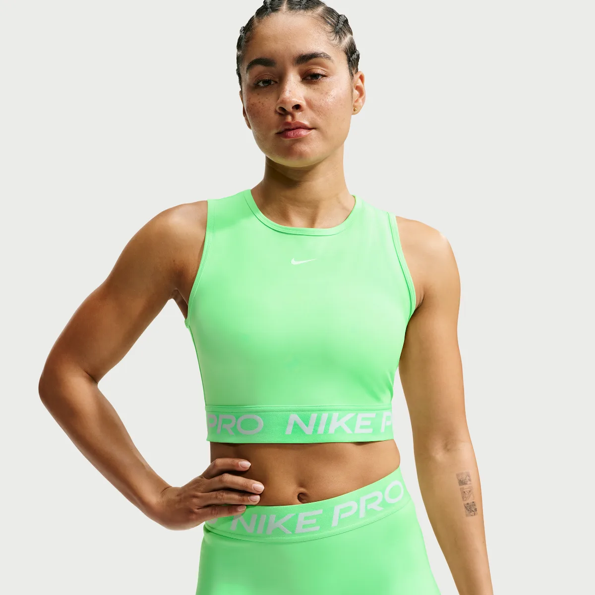 Nike Pro Dri-FIT Cropped Tank Top by Nike