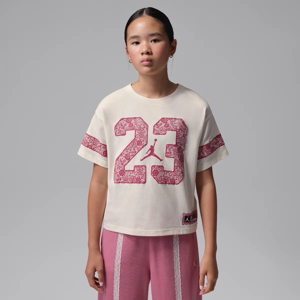 Floral Lace T-Shirt by Jordan