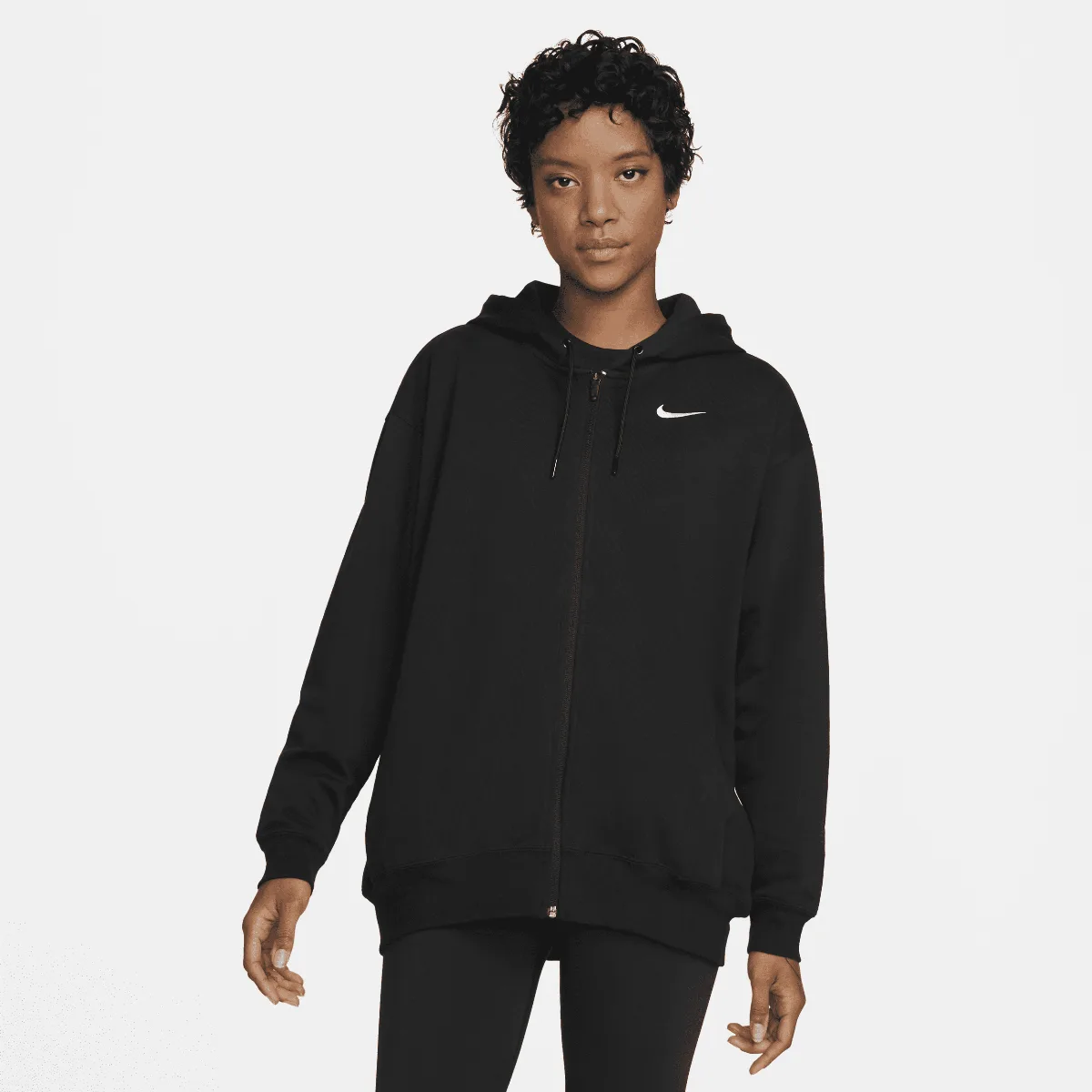 Nike Sportswear Oversized Jersey Full-Zip Hoodie by Nike