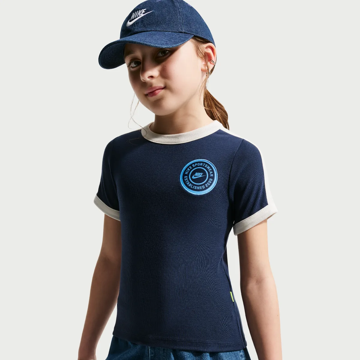 Sportswear Short-Sleeve Rib Top by Nike