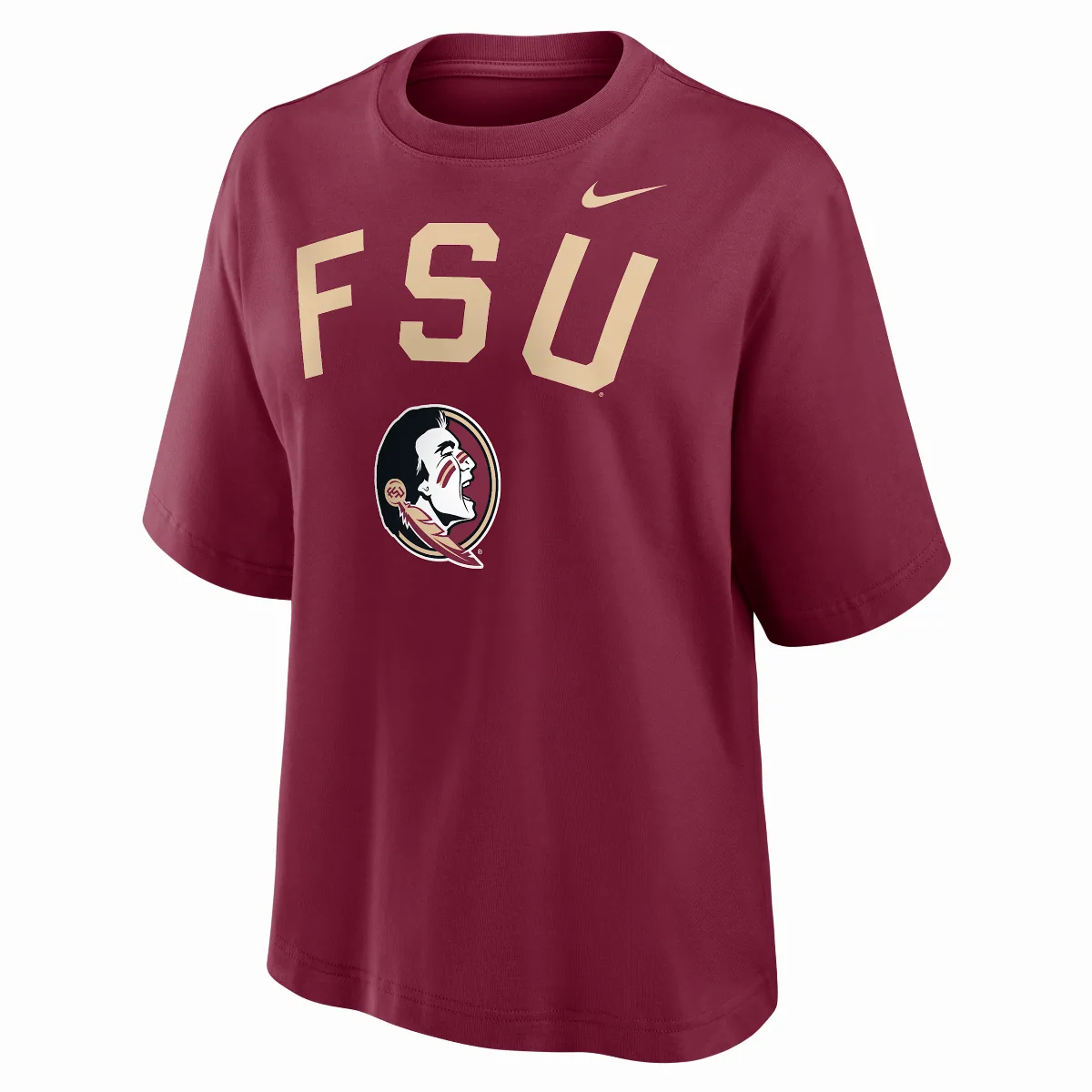 Florida State Arch Over Logo Boxy College T-Shirt by Nike