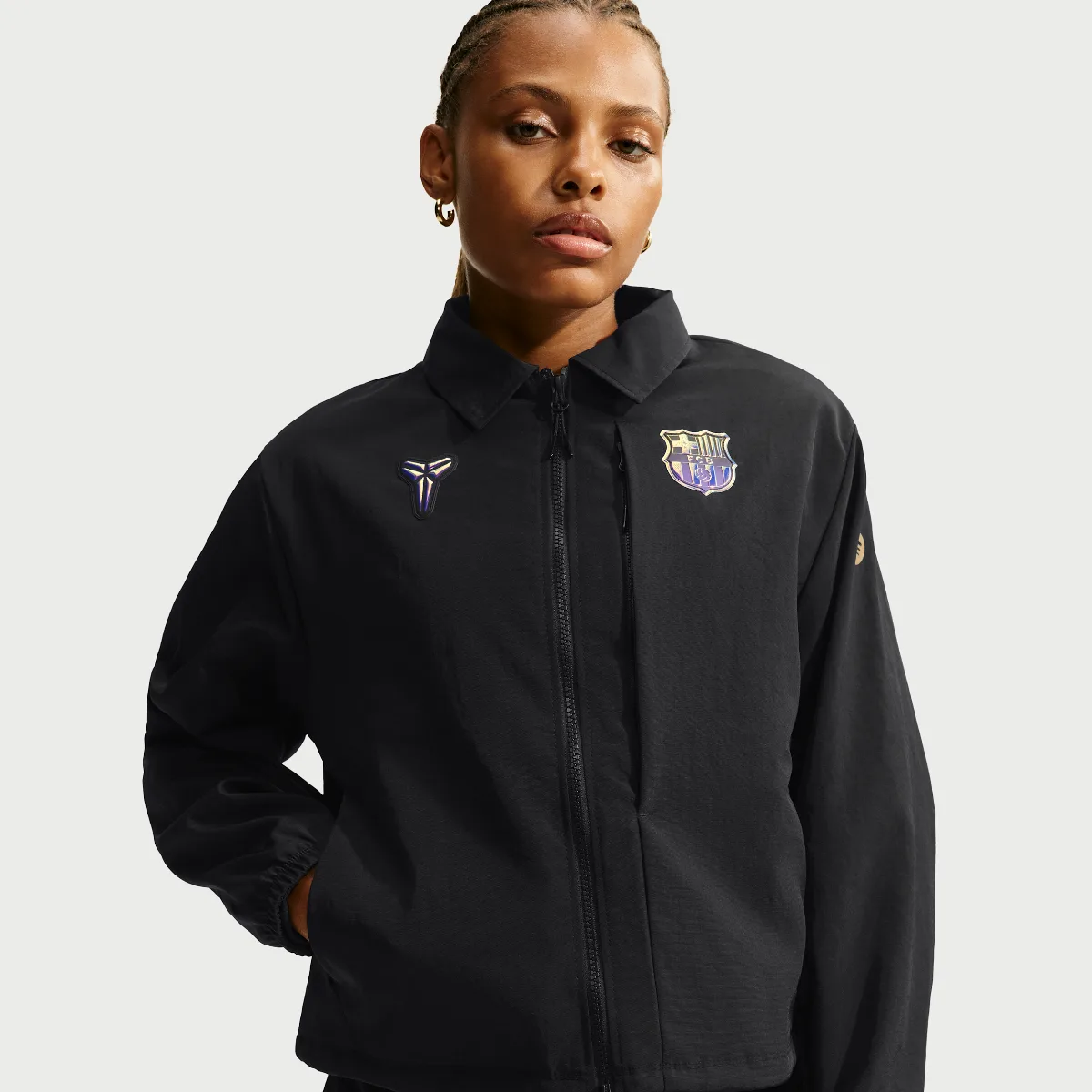 FC Barcelona Away Kobe Soccer Woven Jacket by Nike