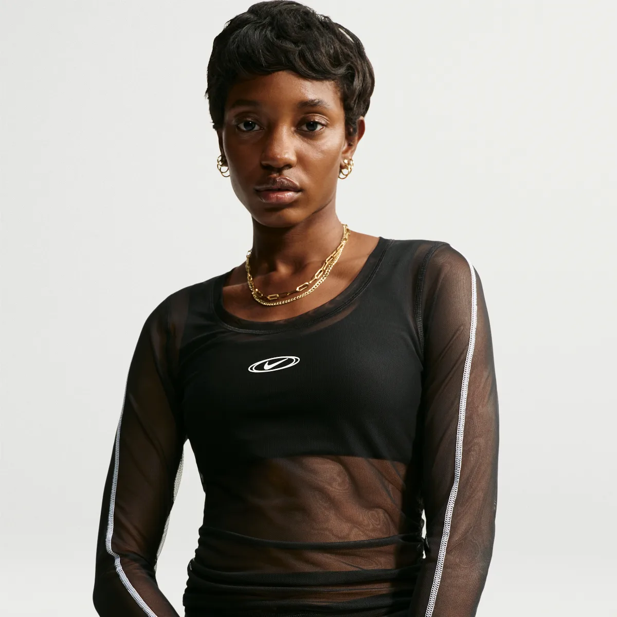 Nike Sportswear Slim Long-Sleeve Sheer Top by Nike