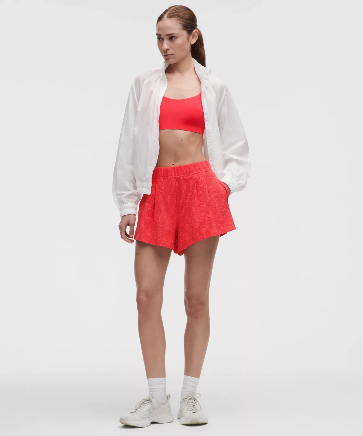 Seersucker WovenAir High-Rise Pleated Short 3.5" by lululemon