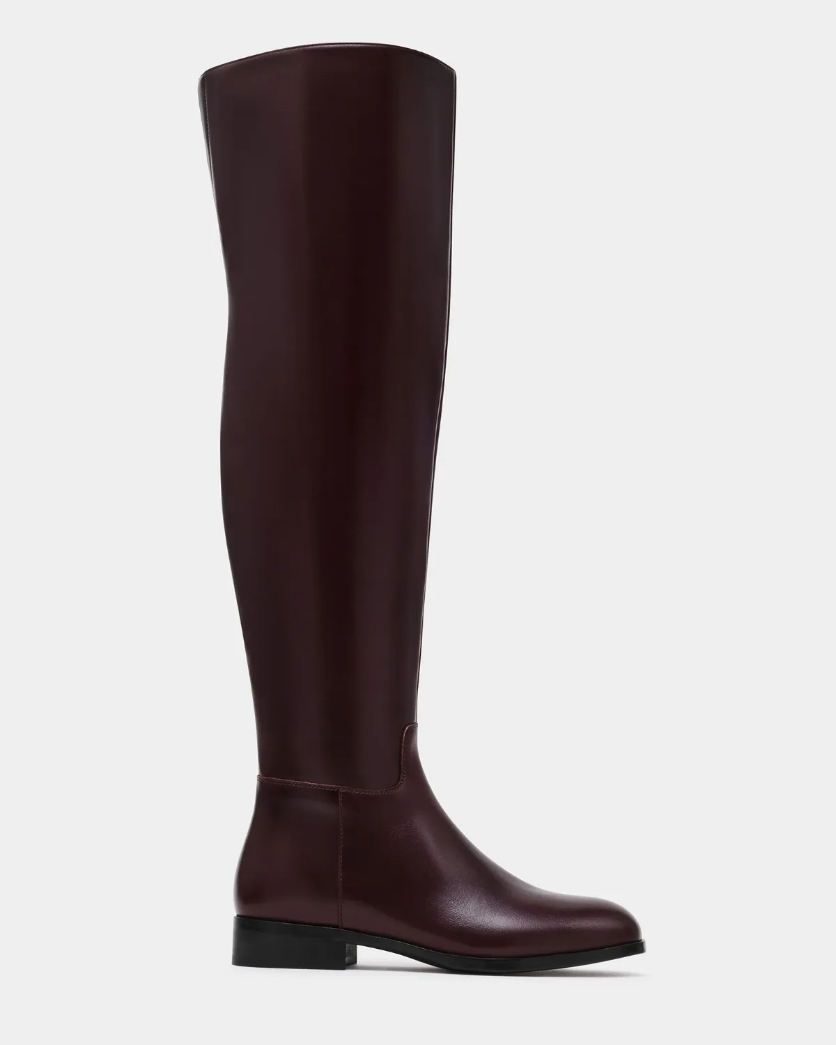 Canter Dark Cherry Leather Over the Knee Boots