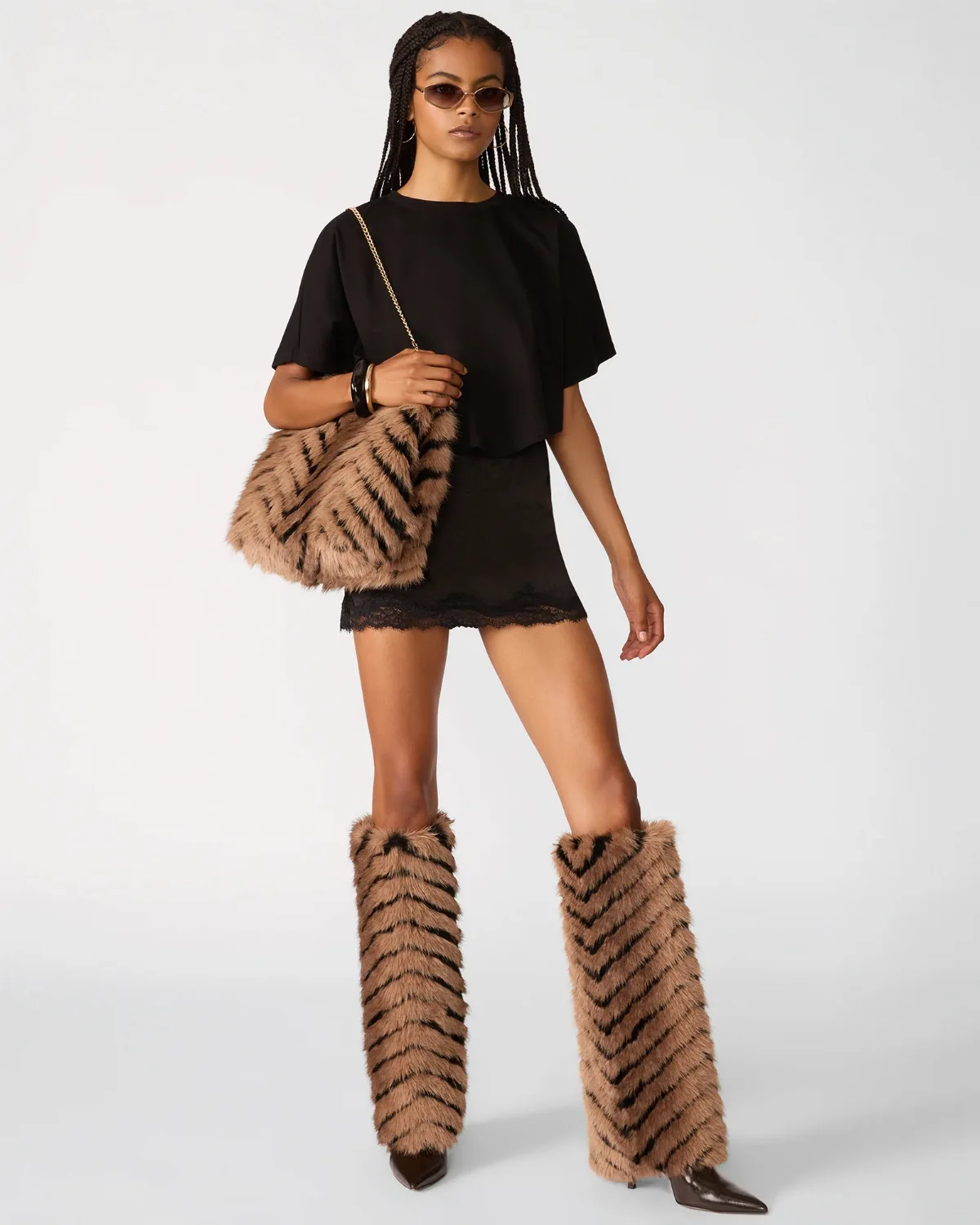 Icon Boot & Sefina Faux Fur Bag Bundle by Steve Madden