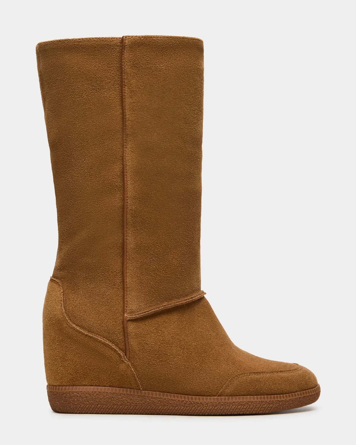 Woodside Wedge Boots - Suede - Leather by Steve Madden