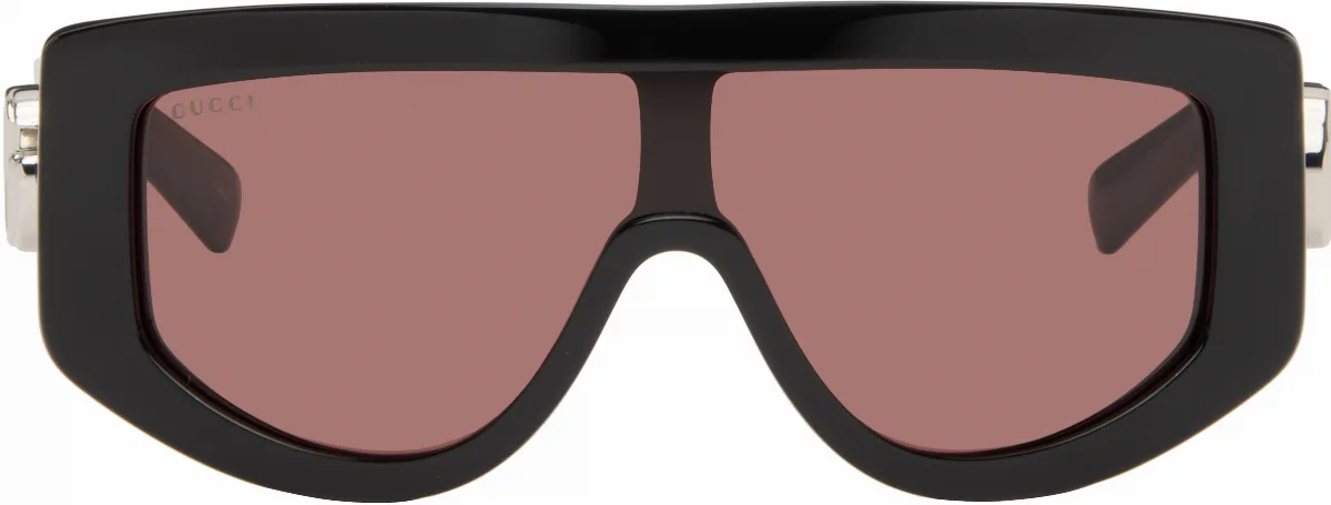 Black Rectangular Frame Sunglasses