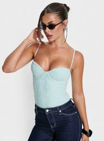 Alorah Textured Bodysuit by Princess Polly