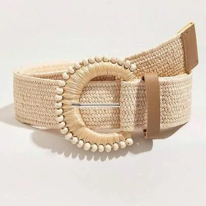 Bohemian Style Woven Belt by SHEIN