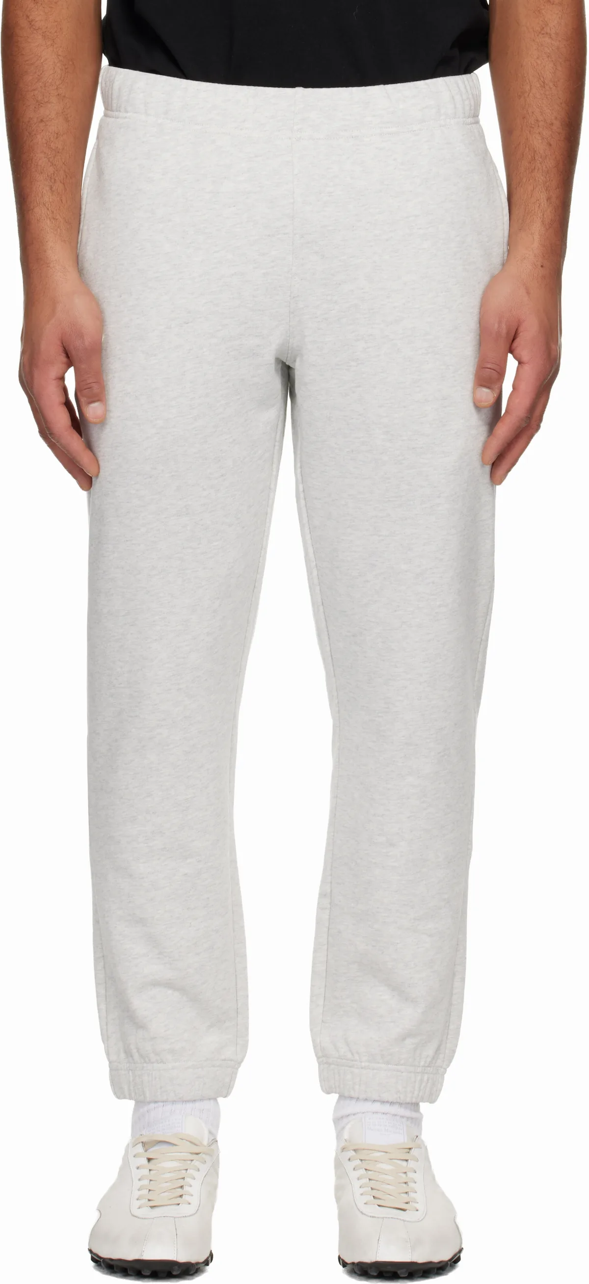 Gray Logo Patch Sweatpants by AAPE by A Bathing Ape