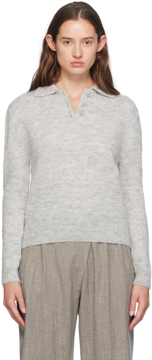 Gray Mohair Sweater