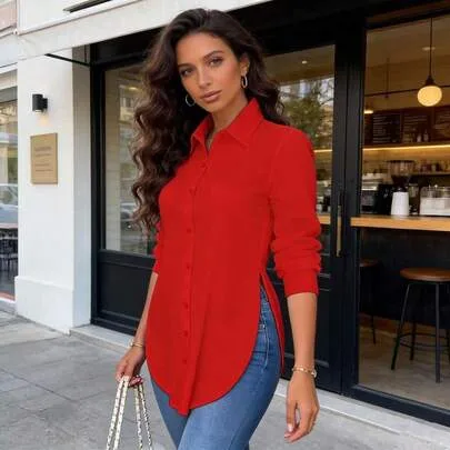 Loose Casual Loungewear Top by SHEIN