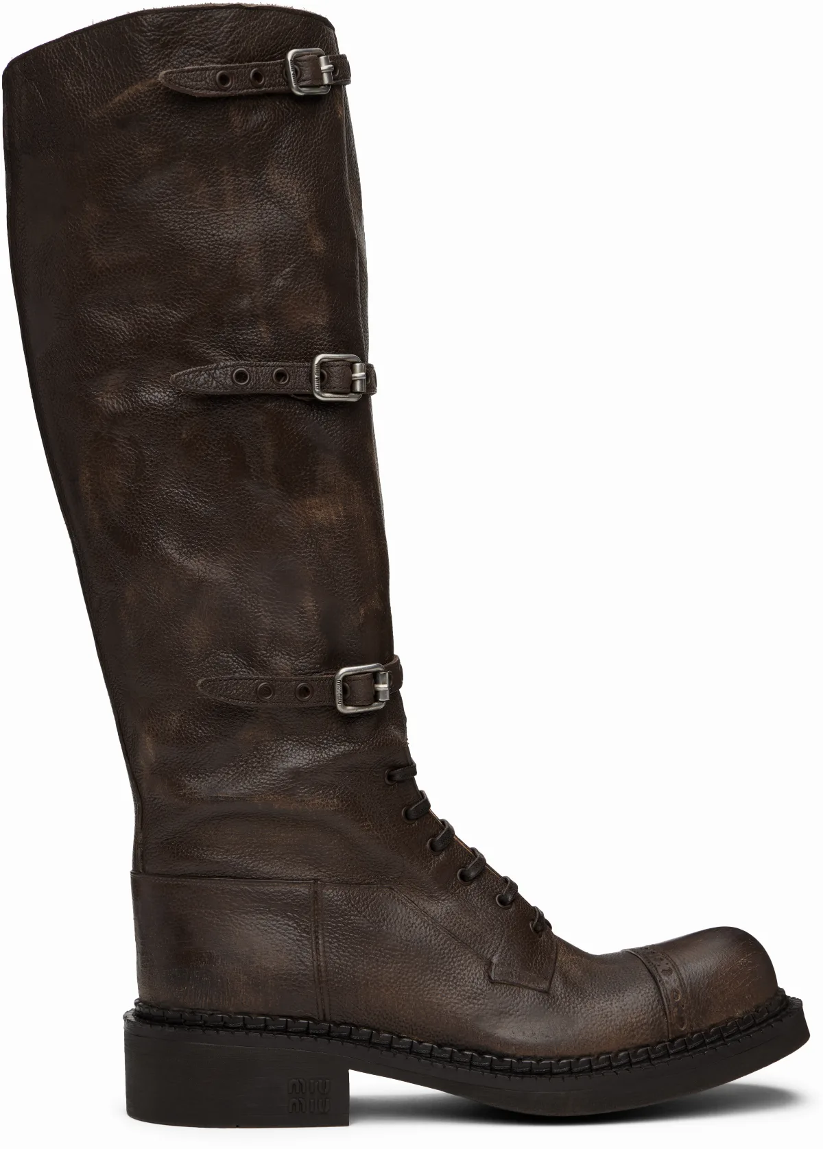 Brown Leather Tall Boots