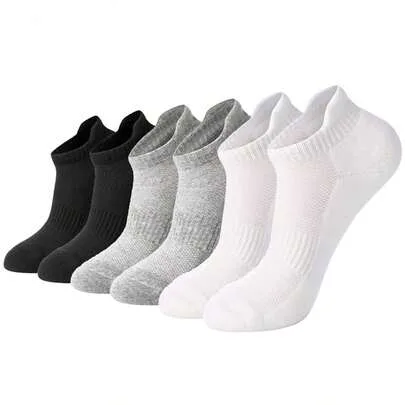 Short Socks Breathable Mesh Moisture-Wicking Elastic Waist by SHEIN
