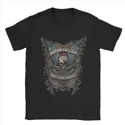 5FDP Five Finger Death Punch T-Shirt Short Sleeve Crewneck Pure Cotton by SHEIN