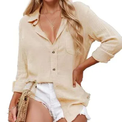 Button Down Shirts by SHEIN
