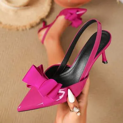 Pointed Toe Low-Cut Thin Heel High Heels