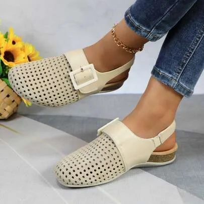 Leather Clogs Non-Slip Closed Toe Sandals by SHEIN