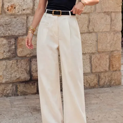 Solid Color Suit Pants by EMERY ROSE