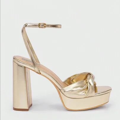 Solid Color High Heel Platform Party Sandals by Sugerpunk