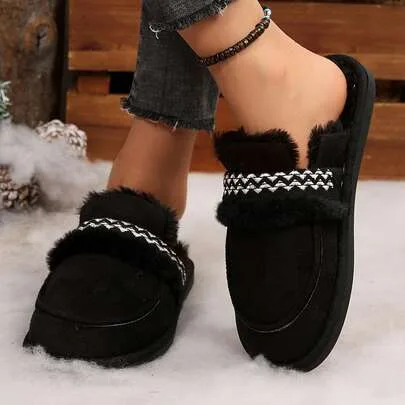 Fluffy Fuzzy Cozy Fashion Slippers Indoor Bedroom