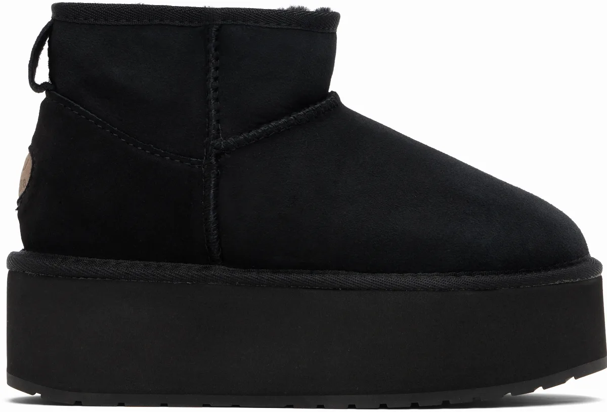 Black Micro Stinger Platform Boots