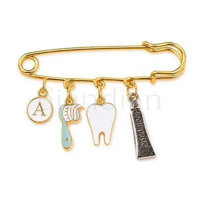 Personalized Unique Brooch Paper Clip Funny Backpack Jeans Hat Collar Pin Creative Accessory by SHEIN