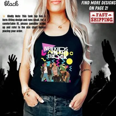 NKOTB Las Vegas 2026 the Right Stuff Tour Tank Top by SHEIN