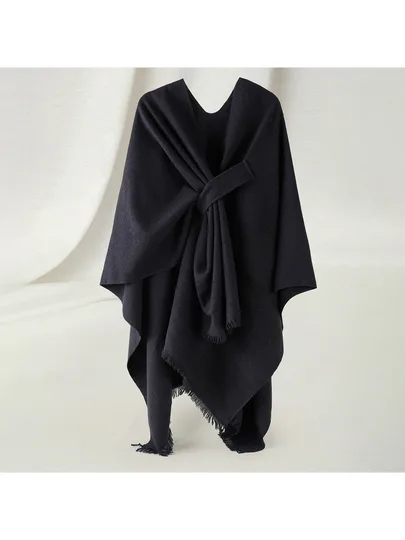 Personalized Buckle Shawl Travel Jacket by Clariva