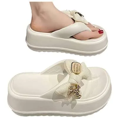 Casual EVA Sandals, Slip-On Mid-Heel with Thick Sole, Soft and Cushioned by SHEIN