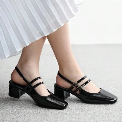Classic Low Heel Slip-On Shoes by Cuccoo
