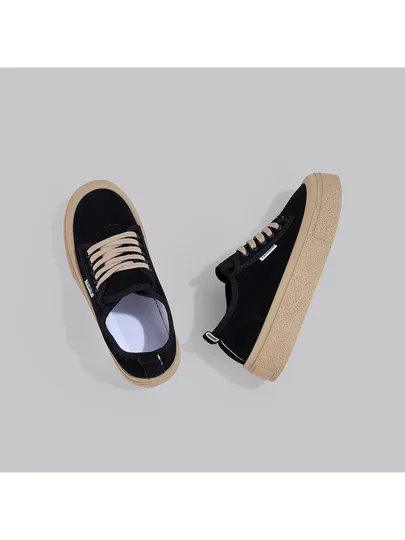 Canvas Shoes Platform Thick Sole Lightweight Casual Sneakers, Soft Bottom Sports Shoes by DareSee
