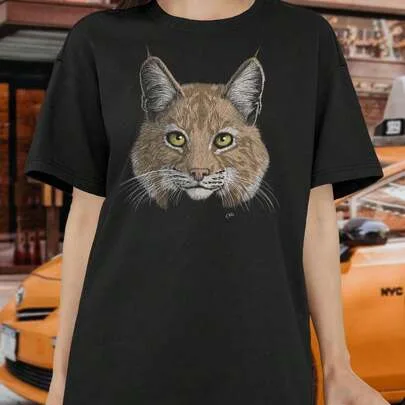 Bobcat T-Shirt Nature Wildlife Tee by SHEIN