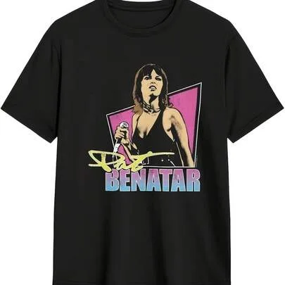 Pat Benatar Country Music Printed T-Shirt Short-Sleeve by SHEIN