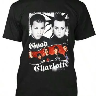 Good Charlotte American Music Group Members Vintage T-Shirt by SHEIN