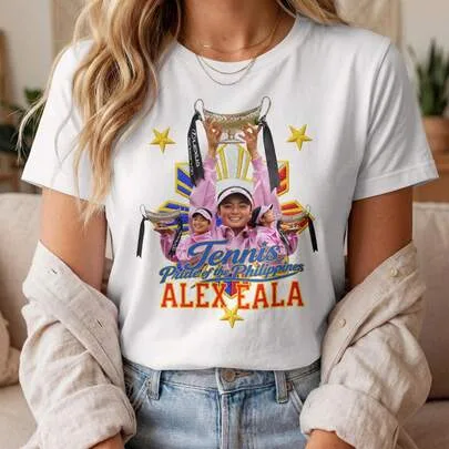 Alex Eala Tennis Champion Pride of the Philippines Graphic Tee by SHEIN