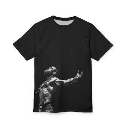 Conor McGregor Graphic Tee - Oversized Vintage MMA Shirt - Retro U1FC Streetwear - Fight Night Style by SHEIN