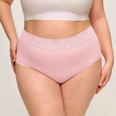 2-Pack Airy High-Rise Cotton Basics Underwear Briefs Panty Set by LUVLETTE