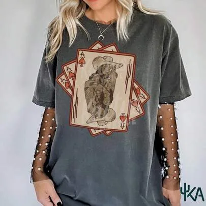 Vintage Western Cowgirl Shirt, Yallternative Western Graphics Tee, Country Concert Fashion, Outlaw Cowgirl, Western Retro, Comfortcolors