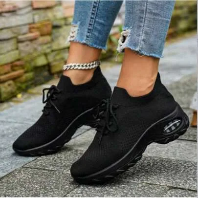 Breathable Mesh Casual Sneakers Soft Flexible Lightweight by SHEIN